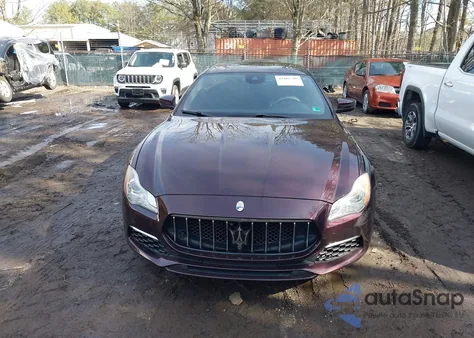 2017 Maserati Quattroporte S Granlusso z USA, uszkodzony, nr VIN ZAM56RPL8H1226474